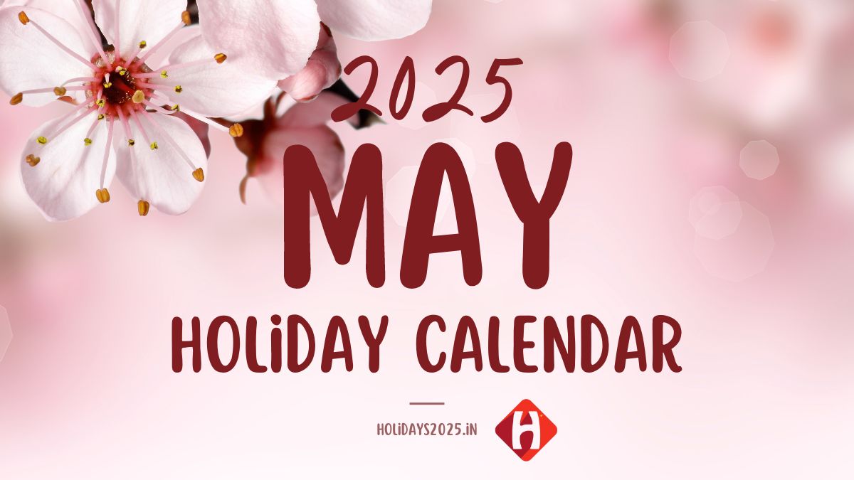 Calendar Holidays 2025 in May