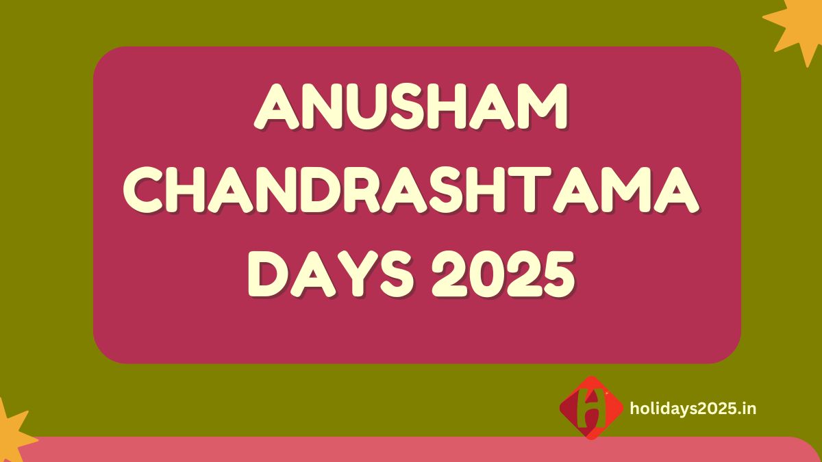 Anusham Chandrashtama Days 2025